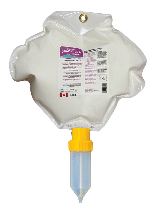 Dynamint Muscle Cream Clinic Starter Pack 3.78 L with dispenser.